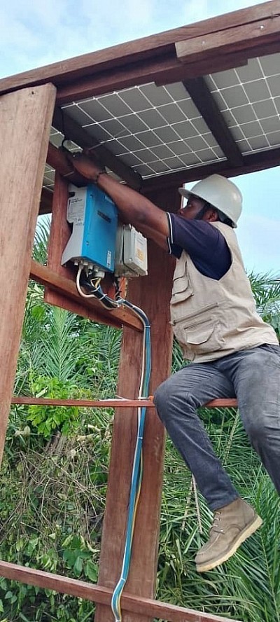 Eclairage dans le structure sanitaire